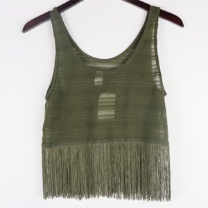H&M | DIVIDED FRINGE CROP